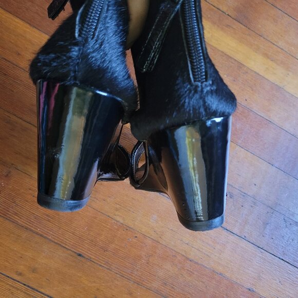 ALL BLACK x Anthropologie Calf Hair, sz 40/9.5 - Picture 10 of 11